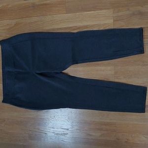 Soho Womens XL Gray and Black Checkered Pull On Pants Elastic Waist